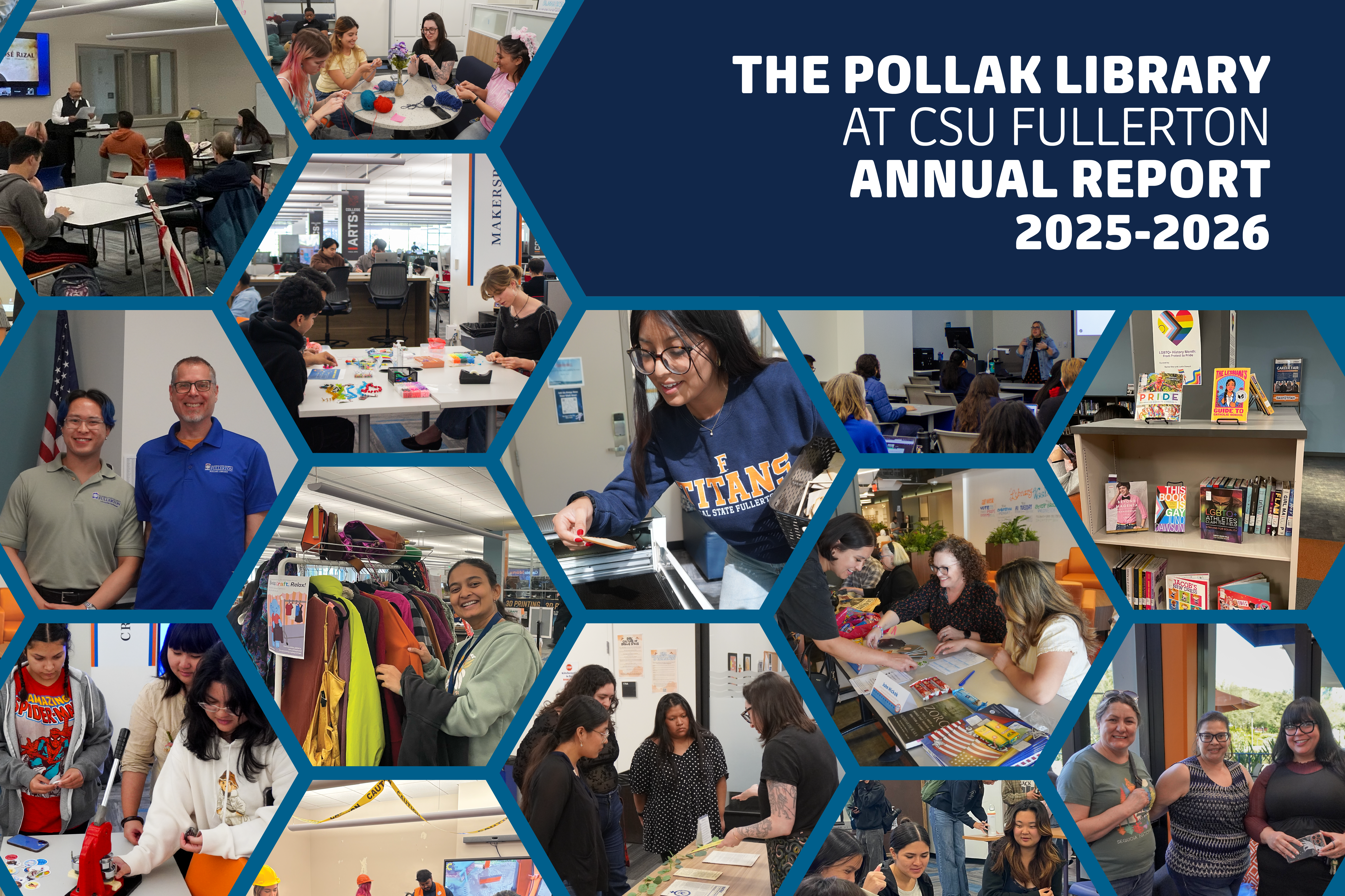 The Pollak Library at CSU Fullerton Annual Report 2025-2026 Cover
