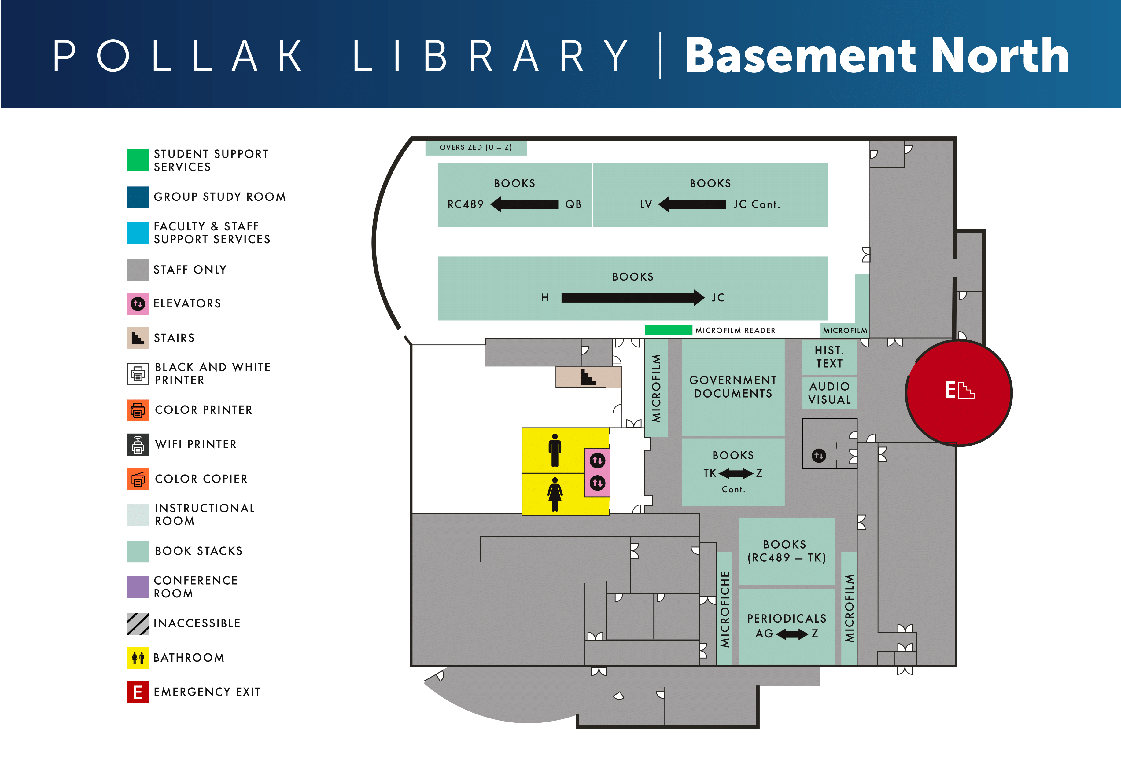 Basement North Map
